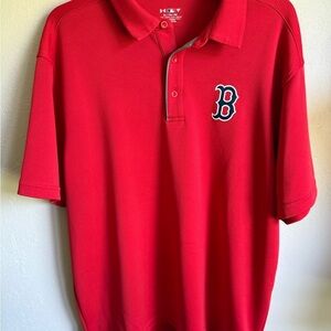 Men’s XL Red Under Armour Heatgear Fanatics MLB Boston Red Sox Loose Fit Polo